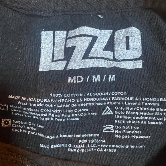 Lizzo Black Graphic T-Shirt - Picture 4 of 4